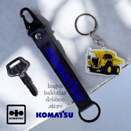 GANTUNGAN Master Key Komatsu - Key Komatsu + Snaphook Metal Black Coated + DumpTruck HD Komatsu