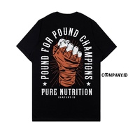 Kaos Company Fight Boxing Baku Hantam Pound Kaos Distro Warna Hitam Bahan Tebal Cotton Combed 24s Ha