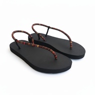 Handmade ethnic women's strap sandals with unique colors sandal perempuan sandal wanita flat sandal 