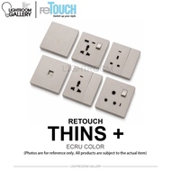 RETOUCH THINS+ ECRU SWITCH & SOCKET