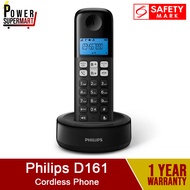 Philips D161 Cordless Phone. Handset Speakerphone. Blue Backlight. 1.6 Inch Display. Safety Mark Approved. 1 Year Warranty. Express Delivery Guaranteed
