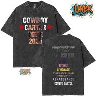 UNBR Vintage Washed Beyonce Cowboy Carter 2025 Tour new Album t shirt