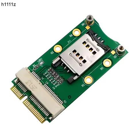 NEW Mini PCIE to Mini PCI Express + SIM Card Slot Adapter Card Riser with LED Indicator for 3G/4G WW