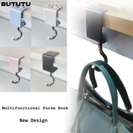BUTUTU Purse Hook, Durable Purse Hook Hanger Holder Heavy Duty Bag Hook, Multifunctional Rotation De