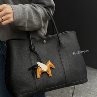 S5395-Hermes 黑色Negonda皮 Garden Party 36CM