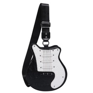 Trendy Punk Motorcycle Style Skeleton Guitar Bag Womens Shoulder Bag Color Contrast Female Crossbody