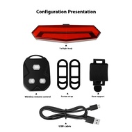 USB Rechargeable LED Warning Light For Bicycle Accessories Waterproof Bicycle Tail Light For Night R