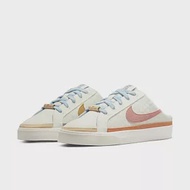 NIKE WMNS COURT LEGACY MULE 穆勒鞋 女休閒鞋-白粉-DV1741181 US5 白色