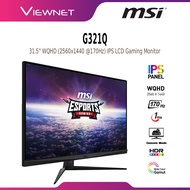 MSI 31.5" G321Q LED WQHD (2560x1440 @170HZ) IPS LCD GAMING MONITOR (1MS, INPUT: HDMI+ DP, VESA, NO S