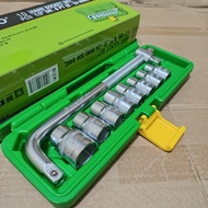 Original Tekiro shock wrench set 10 pcs 8 to 24 mm 1/2 6pt / Tekiro complete wrench set