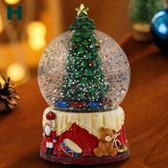 [Homyl] Christmas Snow Globe Tabletop Decor Collection Xmas Figurine Resin Snowflakes Snow Globe for