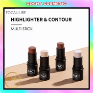 GOCHA FOCALLURE FA01 Highlighter & Contour Multi Stick | Silky Cream Highlighter Contour/ - 4 Colors