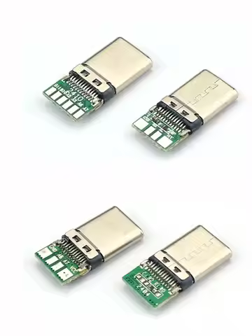 10pcs/Lot Type C USB 3.1 Connector 12PIN Fast Charging Male Socket Plug To Solder Wire & Cable PCB B