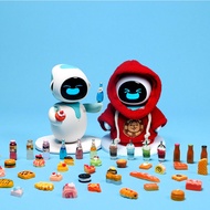 Eilik Robot Clothes and 20PCS Eilik Robot Toy Set, Mini Food Toy Accessories (Clothes and Toys Only,