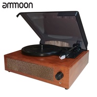 [ammoon]Gramophone Vinyl Record Player Vintage Classic Turntable Phonograph with Built-in Stereo Speakers