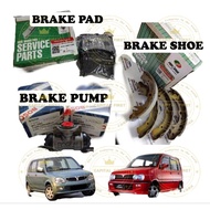 BRAKE PAD ORIGINAL - FRONT & REAR PERODUA KENARI KELISA (04491-68R01-000)BRAKE SHOES & PUMP