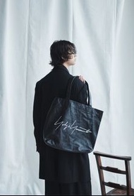 Yohji Yamamoto 山本耀司 牛皮革 LOGO 簽名 托特包 肩背包 側背包 單肩包 tote包 手提包