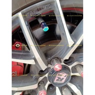 Titanium Nut Wheel Sport Rim Cap Rainbow Colour Air Tayar Valve Tire Bullet Cover Penutup Lug Myvi A