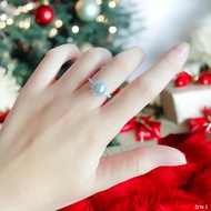 Nhẫn bạc nữ mặt gắn trai chất liệu bạc s925 MS0902