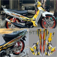 STRIPING STICKER LIS LES POLET yamaha fizr f1zr fiz r millennium 2000 yellow quality STICKER yamaha 