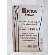 น้ำตาลทรายธรรมชาติเพื่อสุขภาพ KBS 25 กก. Healthy Natural Brown Sugar KBS 25 kg.