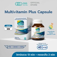 Multivitamin Plus Capsule (CEO Factory Brand) วิตามินรวม 13 ชนิด Vitamin B Complex , Vitamin E , Vit