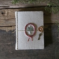 Embroidery fabric notebook