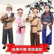 Children Fool Moving Mountain Performance Costume Compassionate Farmer Performance Costume Farmer's 