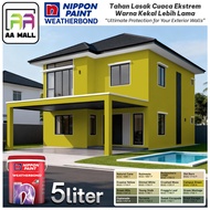 (1696-1766) 5L Nippon Paint Exterior Weatherbond Delightful Greens & Blue Greens