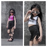 BARBIE TOP WITH RUCHED SKIRT FOR KIDS 1-7 YEARS OLD