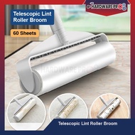 Penyapu Roller Stick Dust Roller Long Handle Lint Roller Long Stick Roller 24cm /19cm Sticky Lint Ro