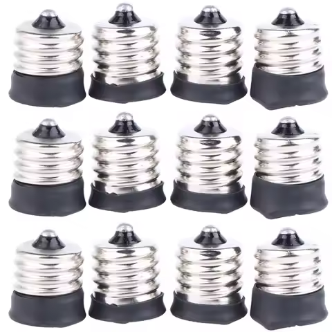 2pcs Household E17 To E12/ E14 Lamp Holder Led Light Base Converter Screw Bulb Socket Adapter LED Sa