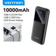 Vention 20000mAh Powerbank 22.5W Fast Charging 10000mAh Power Bank PD 20W LED Display for iPhone 15 14 13 12 Pro iPad Samsung S23 Xiaomi 12t 11t Mobile Phones Power Adapter