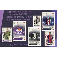 [Juventus Team (262-270), Bologna FC 1909 Team (271-279) & ACF Fiorentina Team (280-288)] 2025/26 Ma