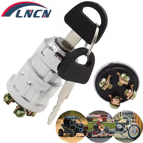 JK423 Universal Car Boat 12V 4 Position Ignition ON /OFF /Start Ignition Switch Lock with 2 Keys for