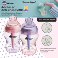 USA Tommee Tippee Anti-Colic Milk Bottle With Special Valve System Size 9 Ounces