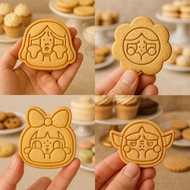 Crybaby Cartoon Pop Mart Biscuit Mold Love Crybaby Alice Cookie diy Three-Dimensional Push Type Impr