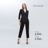 Guy Laroche กางเกงทำงานผู้หญิง King Suiting ทรงสลิม สีดำ (GZ14BL)