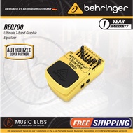 Behringer BEQ700 Bass Graphic Equalizer Guitar Effects Pedal (BEQ-700 / BEQ 700)