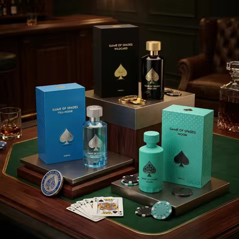 Premium Spade Pattern Men Cologne Woody Aroma Long Lasting Perfume for Gentlemen Daily and Nighttime