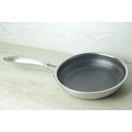 Stainless Steel Honeycomb Frying Pan 22cm non-stick stainless Steel Frying Pan