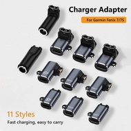 Type C/Micro/ios USB Charger Adapter For Garmin Fenix 7/6/5 Instinct 2S Venu 2 Plus EPIX forerunner 