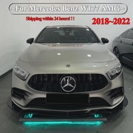 For Mercedes Benz W177 A180 A200 A220 A250 A260 AMG A35 2018-2022 Car Front Bumper Lip Splitter Spoi