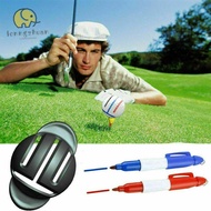 LONNGUVO Golf Mark Stencil Line Drawing Marker Putting Positioning Aids With 2 Pen T Line Marker