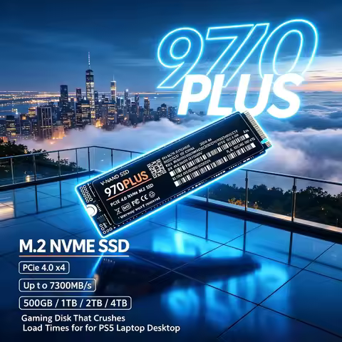 The Drive That Loads Games in Seconds 7300MB/s – PCIe 4.0x4 970 PLUS M.2 NVMe SSD for PS5 Laptop Des