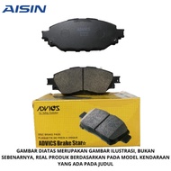 Aisin Advics Rear Brake Pads Brakepad K2N016T / K2N016V / EB3C2M007AA Ford Ranger, Ford Everest 2012