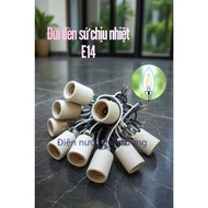 5 pieces E14 ceramic hanging lamp holder - Led light bulb, incandescent light bulb, E14 compact tail