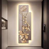 Modern Light Luxury Entrance Decorative Painting led Lamp Painting with Advanced Sense of "Fu" Chara