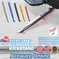 Extra Long Motorcycle Kickstand Tongkat Motor Panjang Motorbike Leg CNC Aluminium Alloy Adjustable H