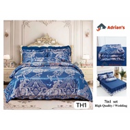 High Quality Cadar pengantin Set Comforter 7in1/ Size KING QUEEN/ Cadar Ropol / Cadar Set/Cadar Peng